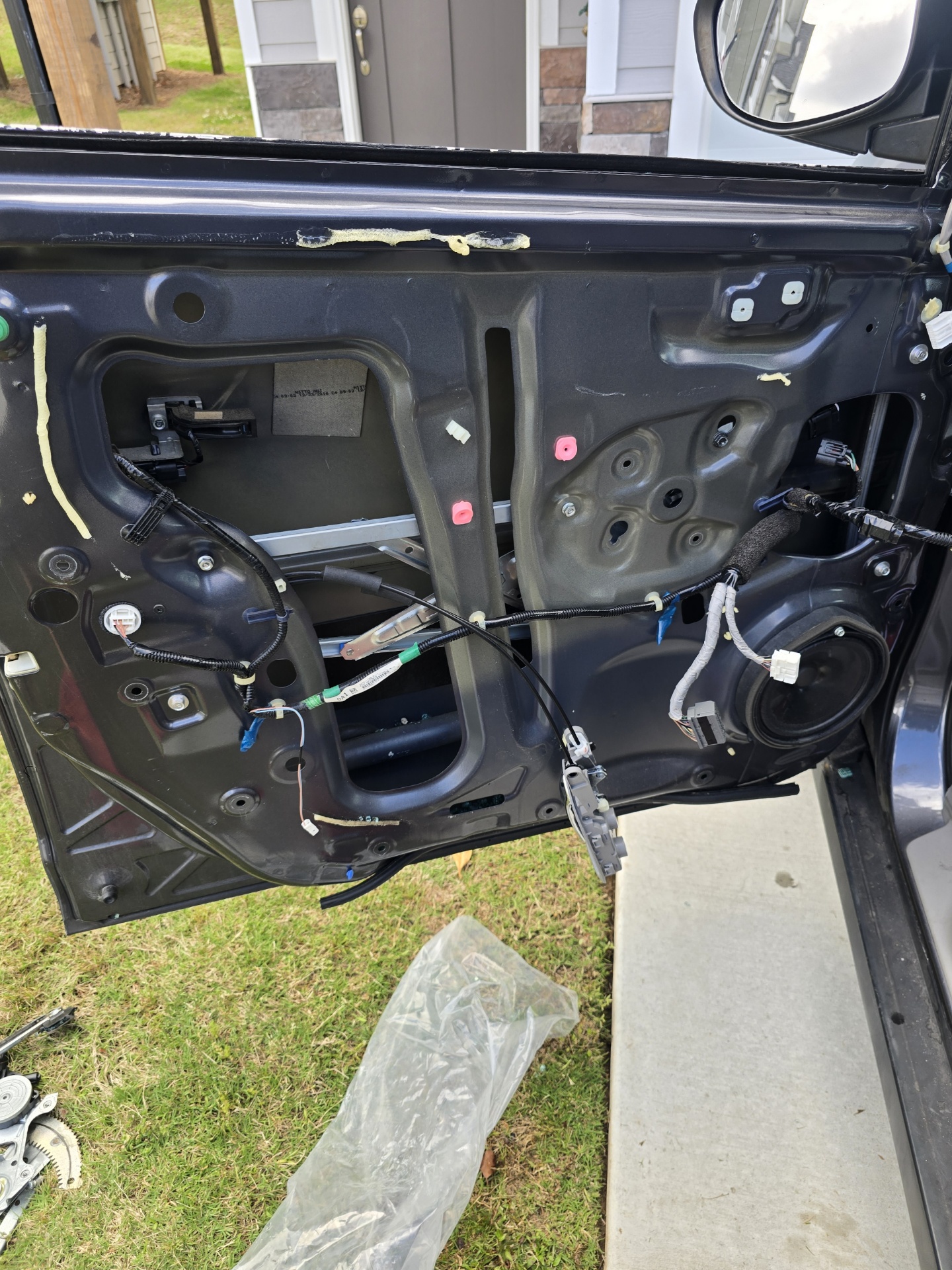 Door glass replacement