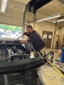 Finished windshield install